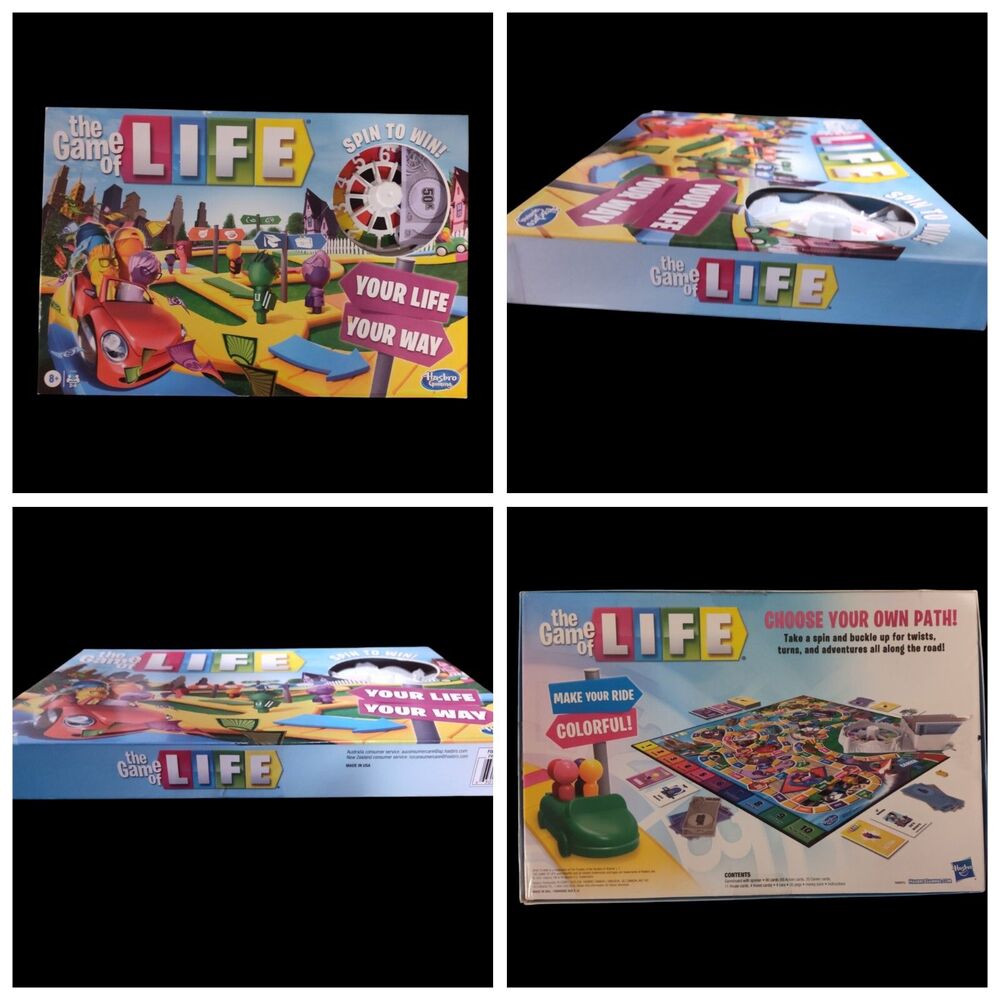 The Game Of Life Boardgame Hasbro 2021 Ages 8+ 2-4 Players *Inspected